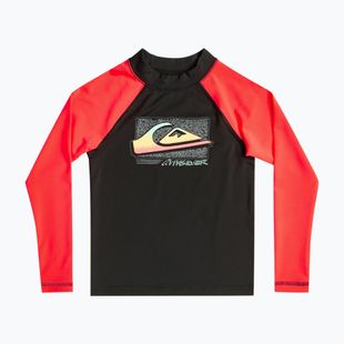 Quiksilver Next Gen vaikiški maudymosi marškinėliai fiery coral