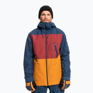 Quiksilver Sycamore vyriška snieglenčių striukė tamsiai mėlyna ir raudona EQYTJ03335