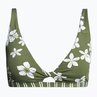 ROXY Retro Revo Twist maudymosi kostiumėlio viršutinė dalis loden green surfrider spirit s