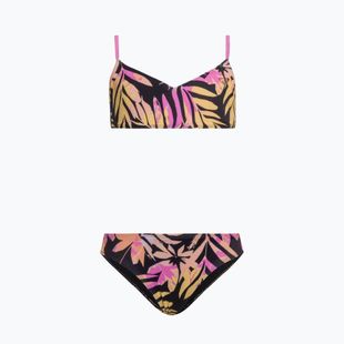 Vaikiškas dviejų dalių maudymosi kostiumėlis ROXY Active Joy Basic Triangle Set anthracite zebra jungle girl