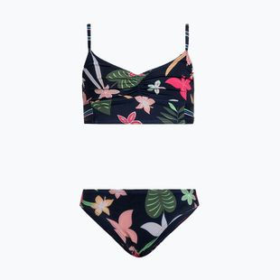 Vaikiškas dviejų dalių maudymosi kostiumėlis ROXY Vacay For Life Crop Top Set mood indigo alma swim