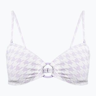 ROXY Check It Bandeau maudymosi kostiumėlio viršutinė dalis purple rose