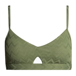 ROXY Current Coolness Bralette maudymosi kostiumėlio viršutinė dalis loden green