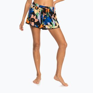 Moteriški maudymosi šortai ROXY Salty Tan anthracite flower jammin