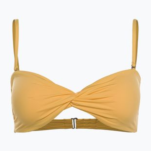Billabong Sol Searcher Draped Bandeau maudymosi kostiumėlio viršutinė dalis golden peach