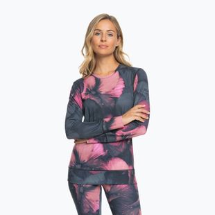 Moteriški termoaktyvūs marškinėliai ROXY Daybreak Top true black pansy pansy
