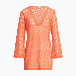 Moteriška suknelė Roxy Love Coastline Beach V Neck apricot brandy