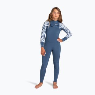 Vaikiškas plaukimo kostiumas ROXY 4/3 mm Swell Series Chest Zip GBS Wetsuit wild wind drifter floral