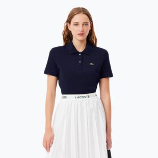 Moteriški polo marškinėliai Lacoste Polo PF7839 navy blue