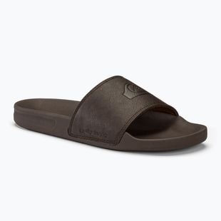Vyriškos šlepetės Quiksilver Rivi Nubuck Slide brown 1