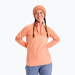 Moteriškas džemperis ROXY Sayna Half Zip peach pink roxygram tonal