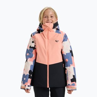 Moteriška snieglenčių striukė ROXY Silverwinter Girl pink salt prima