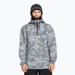 Vyriškas snieglenčių džemperis Quiksilver Shredder Hoodie puzzle camo ice flow