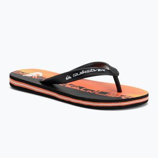 Vaikiškos šlepetės per pirštą Quiksilver Molokai Art 25 Youth fiery coral wordblock