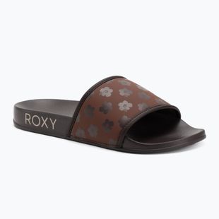 Moteriškos šlepetės ROXY Slippy IV brown combo