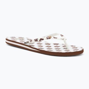 Moteriškos šlepetės per pirštą ROXY Portofino III dc light brown/white