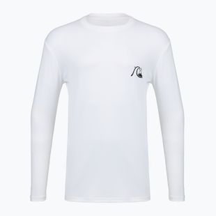 Vyriški plaukimo marškinėliai ilgomis rankovėmis Quiksilver DNA Bubble Logo white