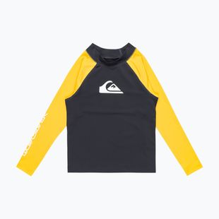 Vaikiški plaukimo marškinėliai ilgomis rankovėmis Quiksilver Everyday UPF50 dark navy/solar power