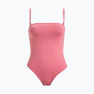 Moteriškas vientisas maudymosi kostiumėlis ROXY Solid Beach Classics Bandeau heather rose