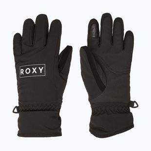 Vaikiškos snieglenčių pirštinės Roxy Freshfield true black