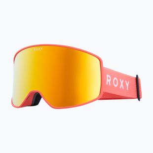 Moteriški snieglenčių akiniai ROXY Storm W coral chic/clux ml orange