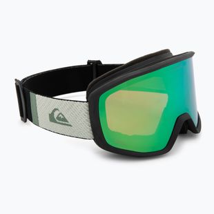 Vyriški snieglenčių akiniai Quiksilver Harper black/clux ml green