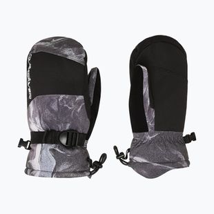 Vaikiškos snieglenčių pirštinės Quiksilver Mission Mitt thermostamp grayscale