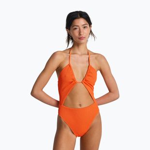 Moteriškas vientisas maudymosi kostiumėlis Billabong Summer High Salty One Piece fushion orange