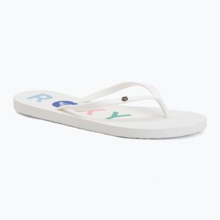 Moteriškos šlepetės per pirštą ROXY Sandy III white multi 1
