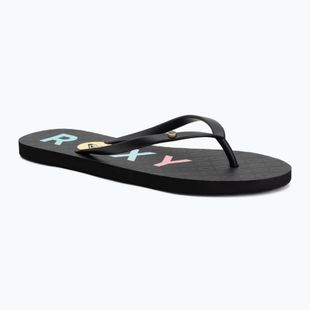 Moteriškos šlepetės per pirštą ROXY Sandy III black/rainbow