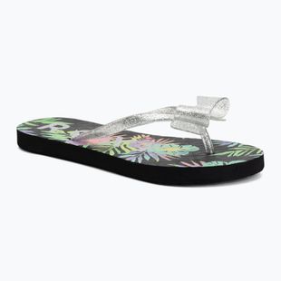 Vaikiškos šlepetės per pirštą ROXY Lulu IV black multi 1