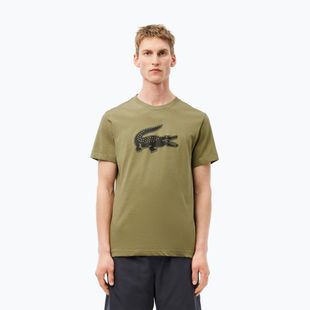 Vyriški marškinėliai Lacoste TH2042 khaki/black