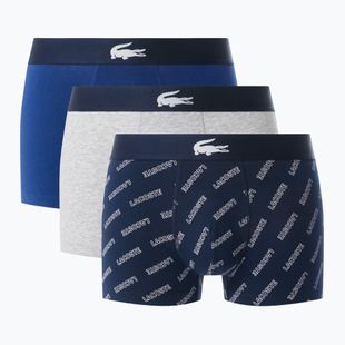 Vyriškos trumpikės Lacoste 5H1288 3-pak navy blue/white/silver ch