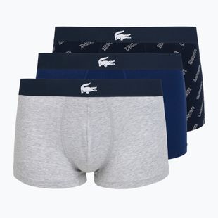 Vyriškos trumpikės Lacoste 5H1288 3-pak navy blue/white/silver ch