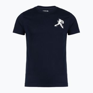 Vyriški marškinėliai + kepurė Lacoste TH1044 navy blue/white