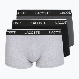 Vyriškos trumpikės Lacoste 5H1300 3 pack silver chine/flagstone/black