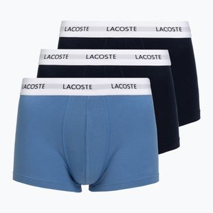 Vyriškos trumpikės Lacoste 5H5150 3 poros turquoise blue/navy blue/navy blue