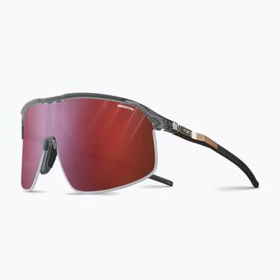 Julbo Dencity Reactiv 0-3 High Contrast blizgantys permatomi juodi/kuperiniai dviratininkų akiniai