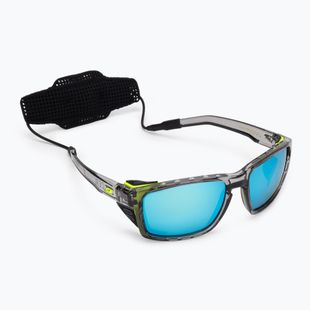 Julbo Shield Polar 4 Hd juoda/geltona fluo/kapsulinė ocean master dviračių akiniai