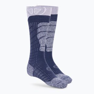 Moteriškos slidinėjimo kojinės SIDAS Ski Merino Lady blue/violet