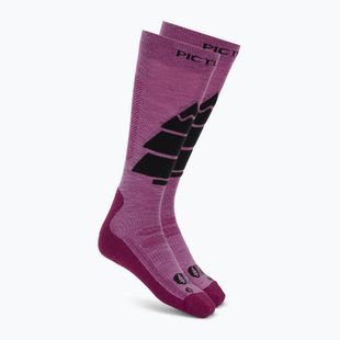 Slidinėjimo kojinės Picture Wooling bright magenta