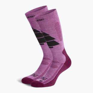 Slidinėjimo kojinės Picture Wooling bright magenta