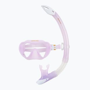 Paviršinio nardymo rinkinys Aqualung Combo Nabul kaukė + vamzdelis red/white