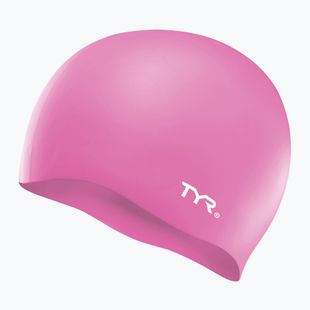 Vaikiška plaukiojimo kepuraitė TYR Wrinkle-Free Silicone pink