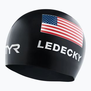 Plaukimo kepuraitė TYR Ledecky Silicone black