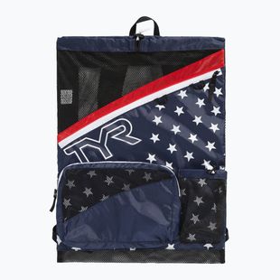 Plaukimo maišas TYR Elite Team Mesh 40 l red/navy