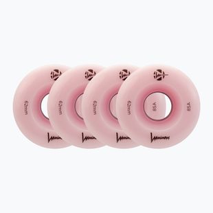 Ratukai riedučiams FR Skates Luminous Led Quad Wheel 62mm/85A Sixies 6LED X4 flamingo