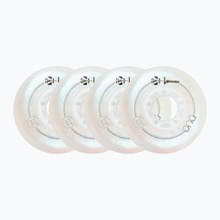 Ratukai riedučiams Luminous Led Wheels Duo 80mm/85A X4 white/pearl