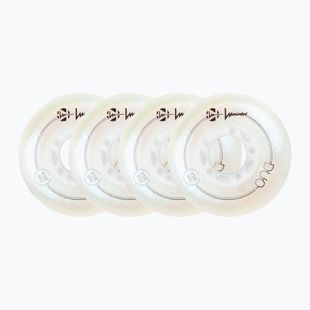 Ratukai riedučiams Luminous Led Wheels Duo 76mm/85A X4 white/pearl