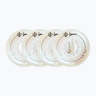 Ratukai riedučiams Luminous Led Wheels Duo 72mm/85A X4 white/pearl